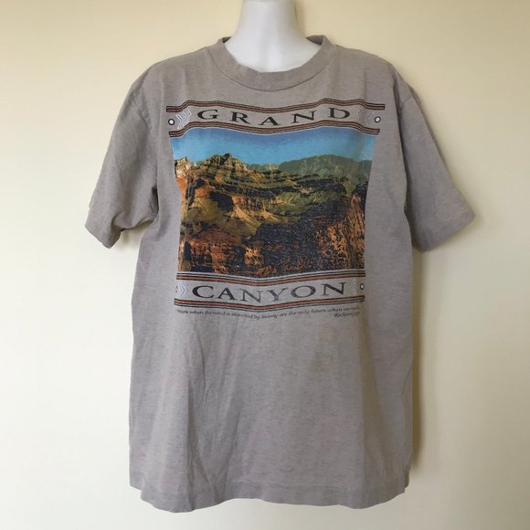 Grand Canyon Souvenir T-shirt Vintage 90s Single Stitch Distressed Top - Picture 6 of 10
